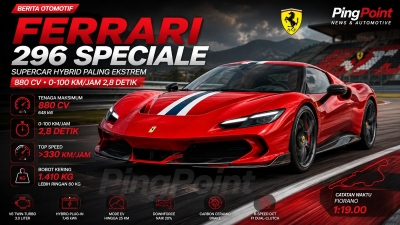 Ferrari 296 Speciale Supercar Hybrid 880 CV