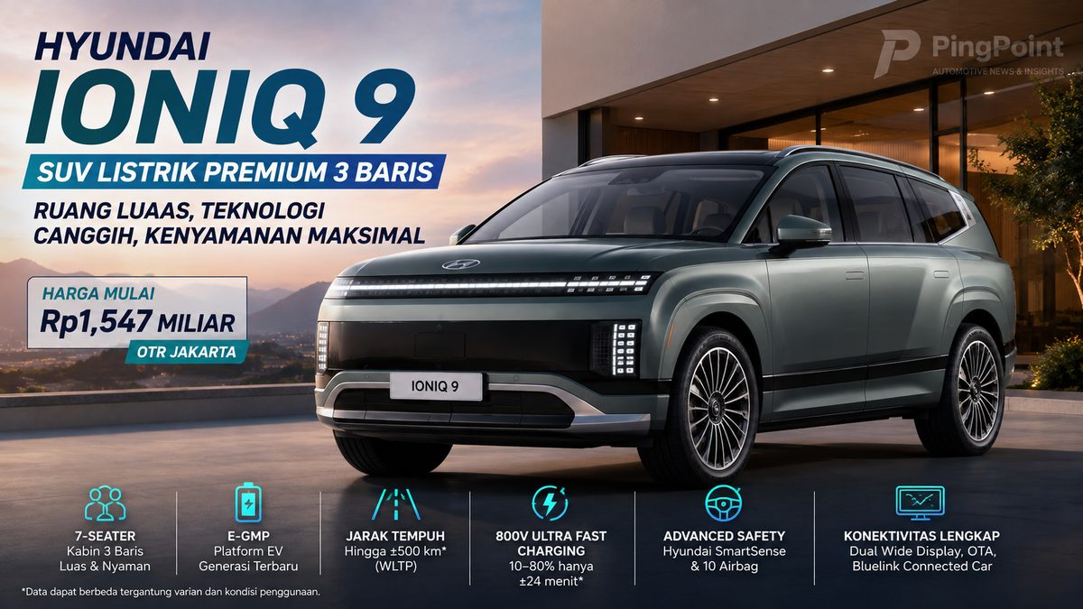 Hyundai IONIQ 9 Hadir di Indonesia