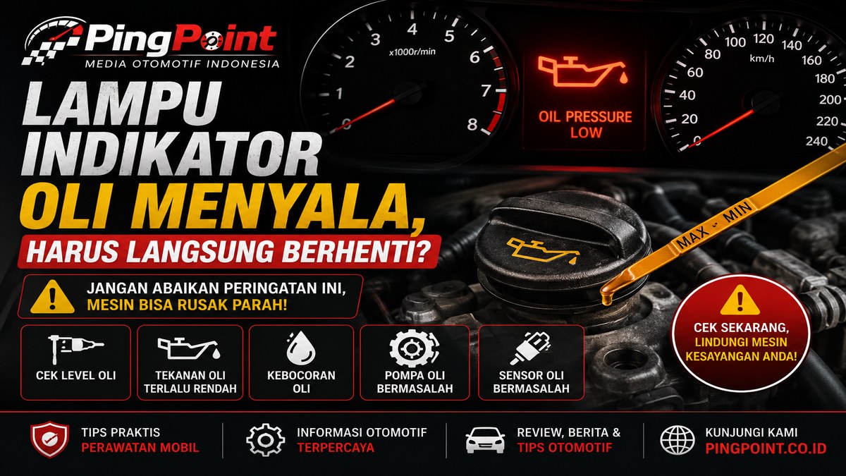 Lampu Indikator Oli Menyala