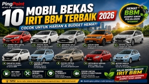 10 Mobil Bekas Irit BBM Terbaik 2026