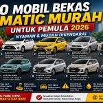 10 Mobil Bekas Matic Murah untuk Pemula 2026